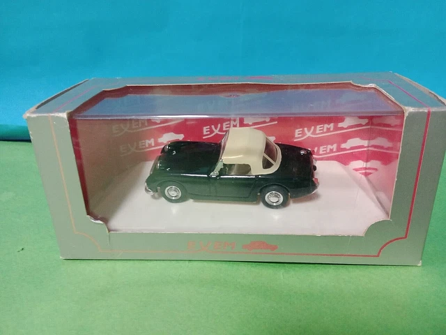 AUSTIN HEALEY MK 1 HARD TOP WHITE +HEALEY SPYDER MK1 GREEN EXEM 1/43