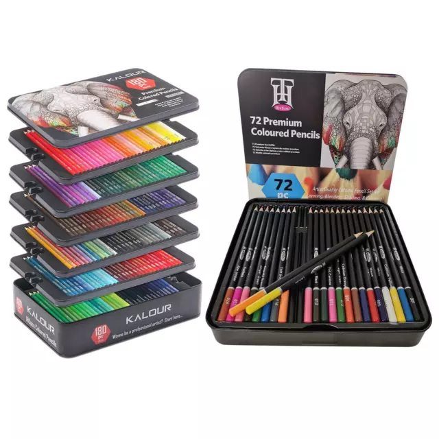 Colored Pencil Artistic Color Sketching Wood Pencils Set Hand-Painted School