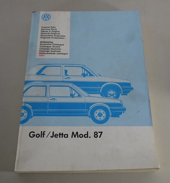 IMAGE CATALOGUE/PARTS CATALOG VW Golf+Jetta II/2 Model Year 1987 Stand