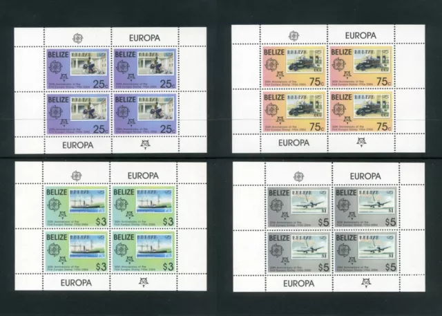 BELIZE 2006 Anniversary Europa stamp Set of 4 Sheets SG 1332-1335 MNH SALe  xx