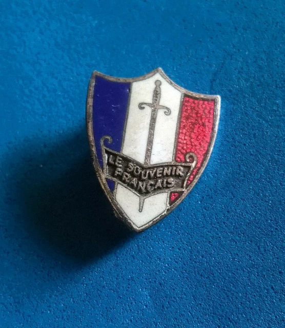 Insigne émaillé Souvenir Français - Original 14-18, Armée Française, Collection