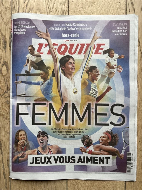 HORS SÉRIE L’ÉQUIPE Mars 2024 «Femmes Jeux Vous Aiment» Entretien