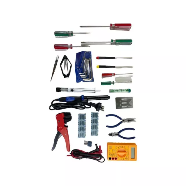 20 Piece Electronics Starter Tool Kit with Soldering Iron 3