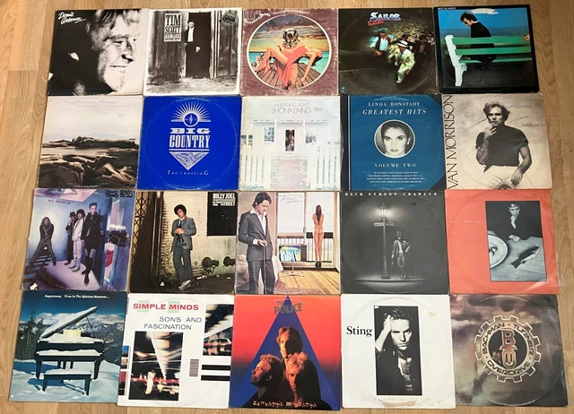 BULK LOT 90 Vinyl Records dire tull trick elo angels eagles Elvis
