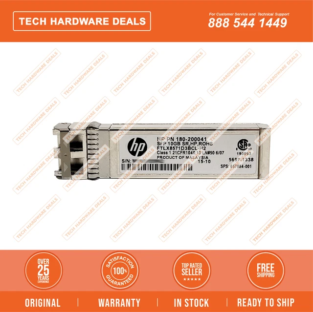 180-200041    HPE 10GB SR SFP+ Transceiver