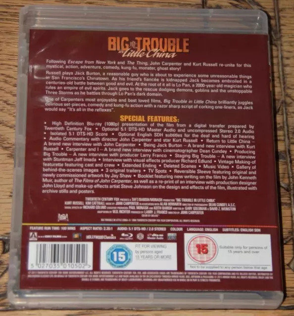 Big Trouble In Little China Blu-ray (2013) Kurt Russell New Quality Guaranteed 2