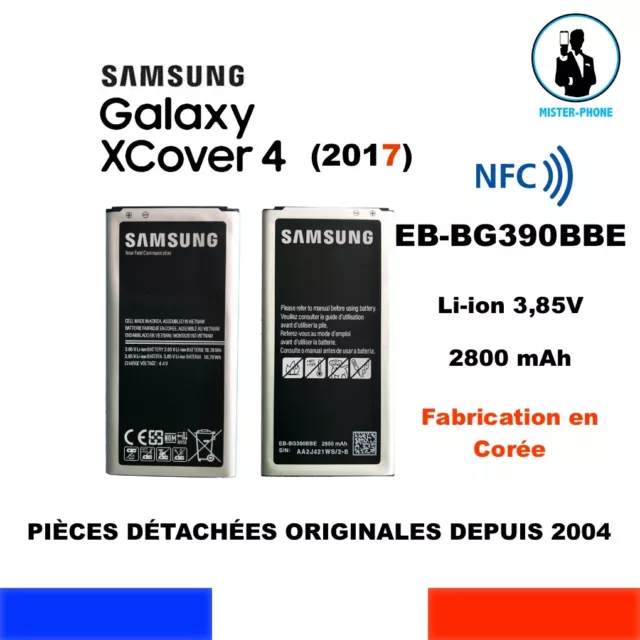 BATTERIE ORIGINALE SAMSUNG GALAXY XCOVER 4 2017 SM-G390 2800mAH EB-BG390BBE OEM