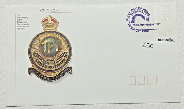 Australia Pre-Stamped Envelope PSE FDC - 1995 Totally Permanently Incapacitated