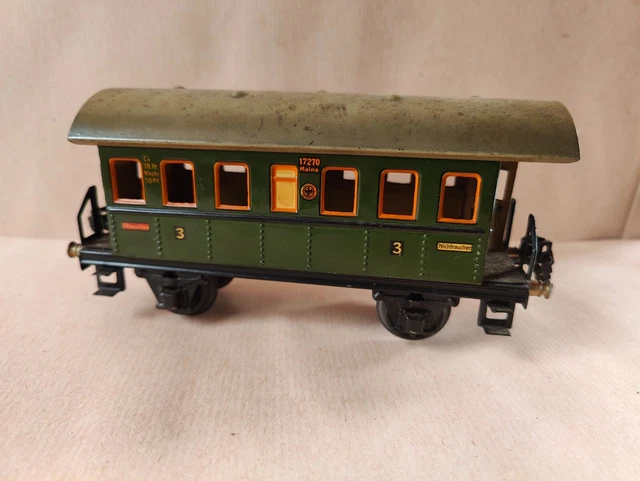 Wagon Voyageurs 3ème Classe Märklin échelle 0 - N°17270 - Années 40 - Occasion