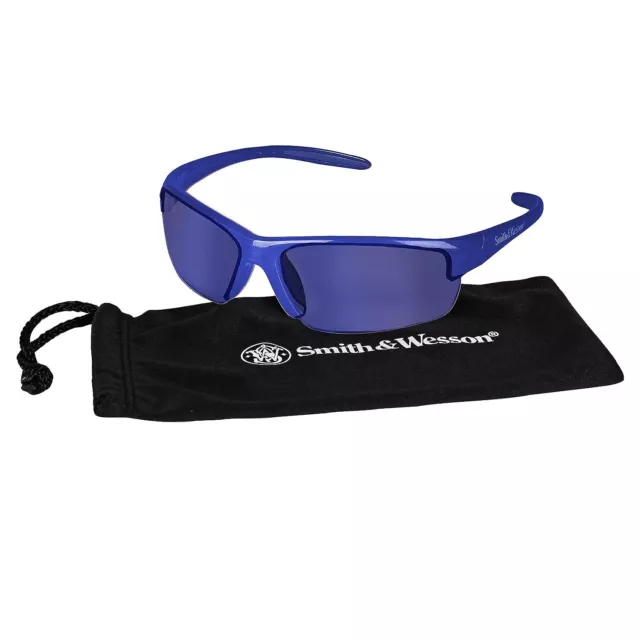 Smith and Wesson Safety Glasses (21301) Equalizer Eyewear Blue Mirror Lens