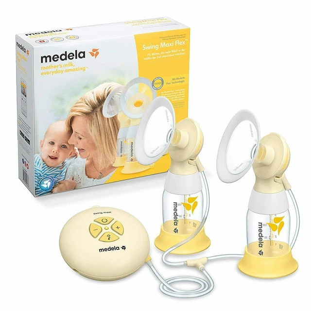 Extractor de leche eléctrico MEDELA Doppio Swing Maxi Flex 2 fases 11 etapas, portátil