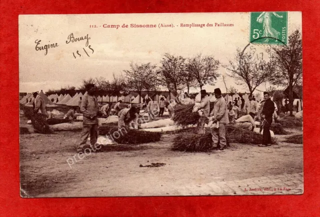 CPA 02 Camp de SISSONNE - Mulch Filling