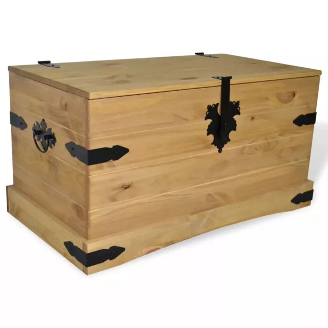 Wooden Storage Chest Cabinet Solid Wood Trunk Corona Toy Blanket Organiser Box