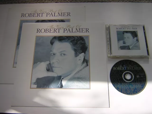 Original Robert Palmer Cd Album -The Very Best -Plus 2 Promotional 12"X12" Cards