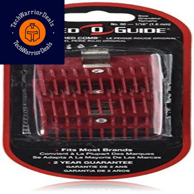 Speed-O-Guide SP-SPG3336 Size 00 Comb, 3 Count 0, Red