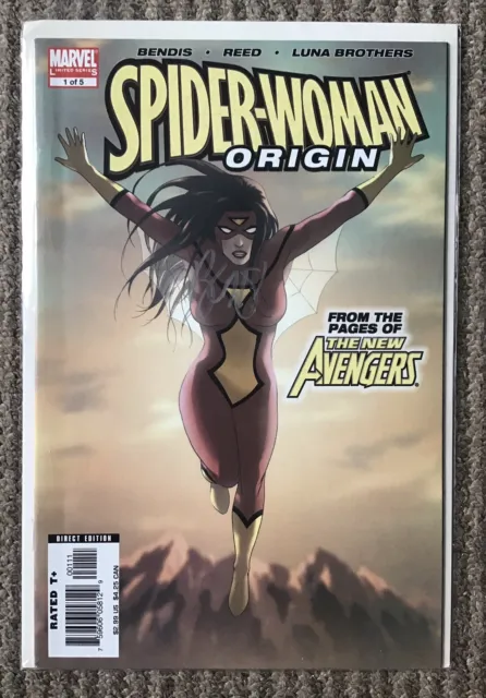 SPIDER-WOMAN ORIGIN - Issue 1 of 5 MARVEL LIMITED SERIES SIGNED BY BRIAN BONDIS