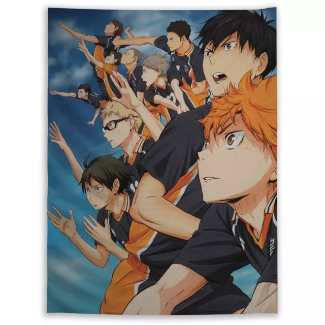 Haikyuu!! Wandteppich Kunst Wandbehang Bettdecke Poster