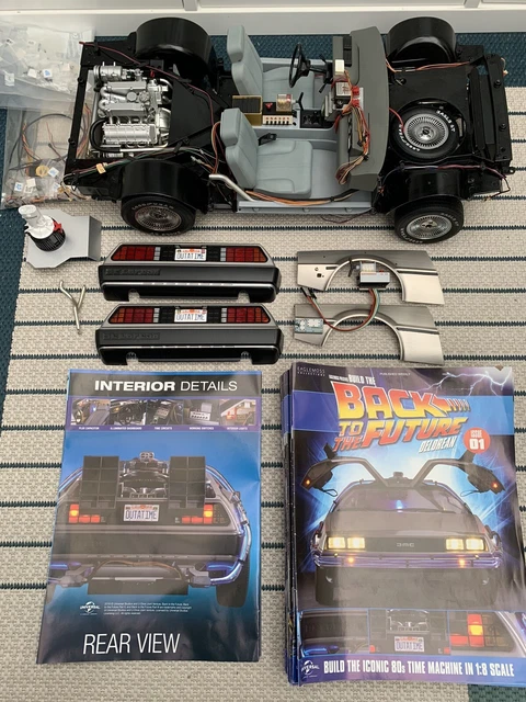Maquette DeLorean Retour Vers Le Futur Eaglemoss échelle 1/8 - Collection - 127 Pièces