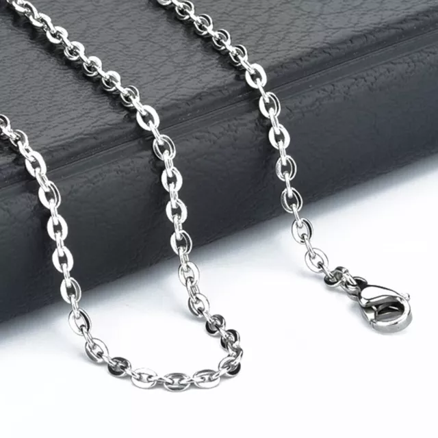 12pcs With Lobster Clasps Handmade Stainless Steel Chain Necklace Jewelry Making