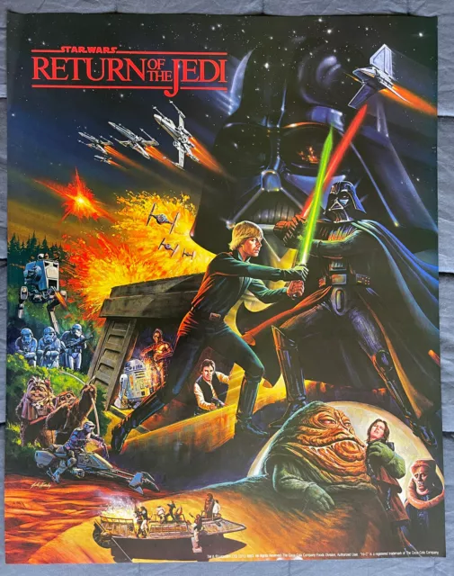 Star Wars: Ritorno Di Il Jedi - 2-Sided Poster Coca-Cola / Hi-C Promo (1983)