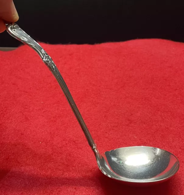Oneida Afterglow Sterling Silver  Serving Ladle Gravy Spoon - No Monogram