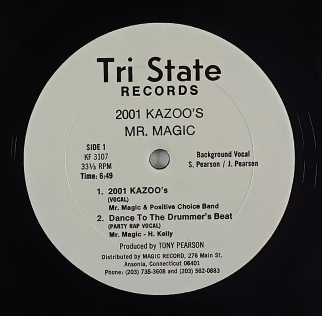 Mr. Magic "2001 Kazoos/Dance To The..." Rare Disco Rap 12" Tri State HEAR