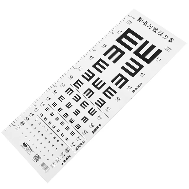 SNELLEN-DIAGRAMM SNELLEN-AUGENDIAGRAMM SEHTAFEL Höhe Messen EUR 4,35