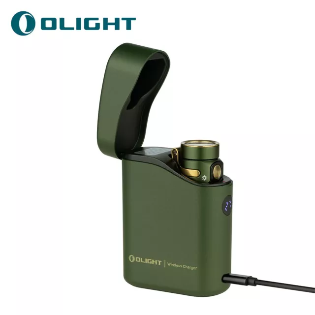Olight Baton 4 Premium Edition 1300 Lumens EDC Torch with Charging Case - Green