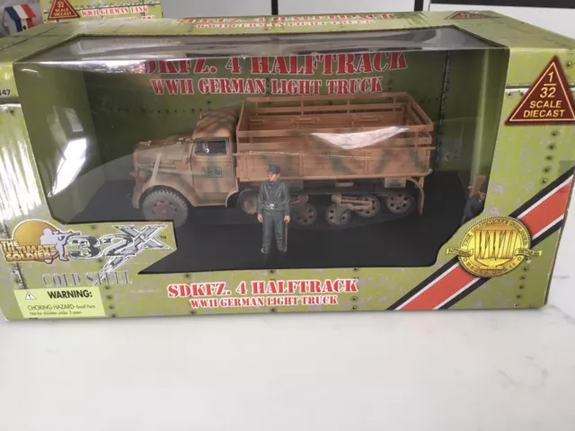 Ultimate Soldier 32X German SDKFZ.4 Halftrack In Original Box 1/32 Scale