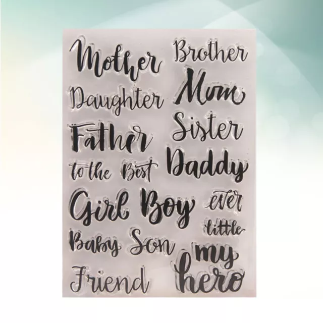 Transparent Seal Stamp Photo Book Scrapbook Scrapbooking Cling Album