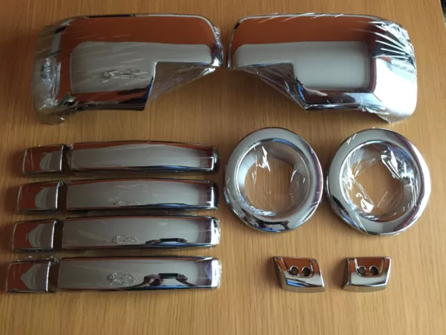 Chrome Wing Mirror Door Handles Covers Fit Range Rover Sport 2005-09 Fog Nozzle