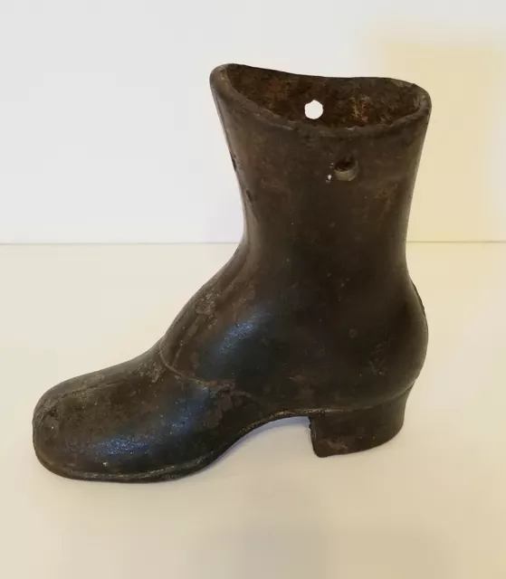 Antique Cast Iron Ladies Victorian Boot - Left -  Mannequin Display - Doorstop
