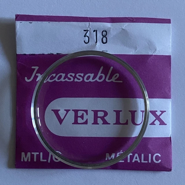 Verre De Montre Verlux Métalic - Bague Dorée Pour Plexi - Compatible Montres De Plongée - Diamètre 289 - Occasion