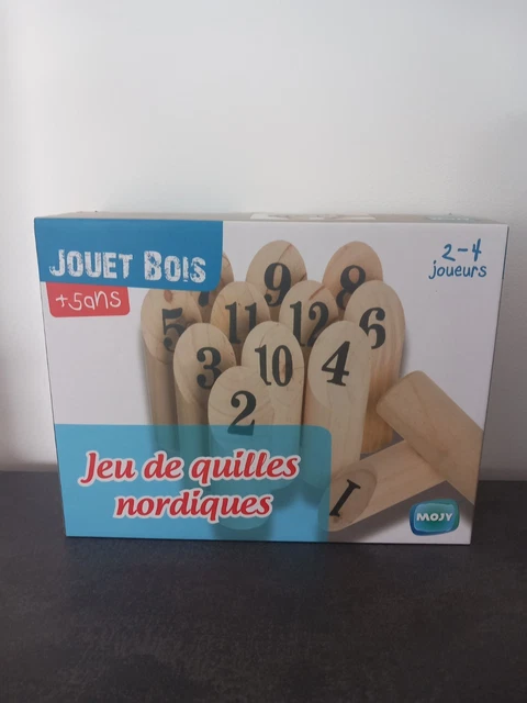 Jeu de Quilles Finlandaises en Bois – Produit Officiel Équipe de France FFF, Jeu d'Adresse en Plein Air pour Jardin Jeu de Quilles Finlandaises en Bois – Produit Officiel Équipe de France FFF, Jeu d'Adresse en Plein Air pour Jardin