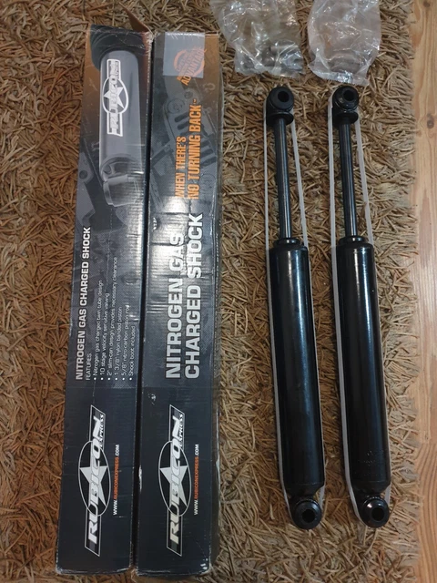 Rubicon express rear shocks 2in lift Jeep Wrangler YJ  87 95 Cherokee XJ 84 01