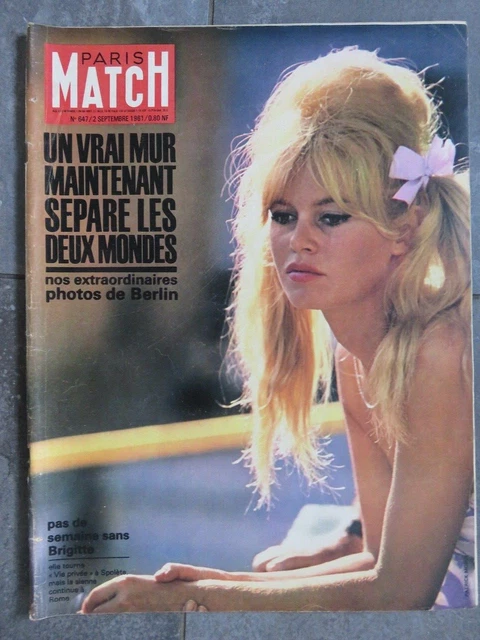 Pochette Tissu Collector Brigitte Bardot Vintage – By Paris Match, Fourre-tout Beige