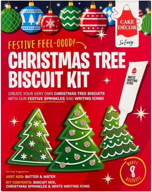 Kit biscotti decorazione torta albero di Natale 194 g