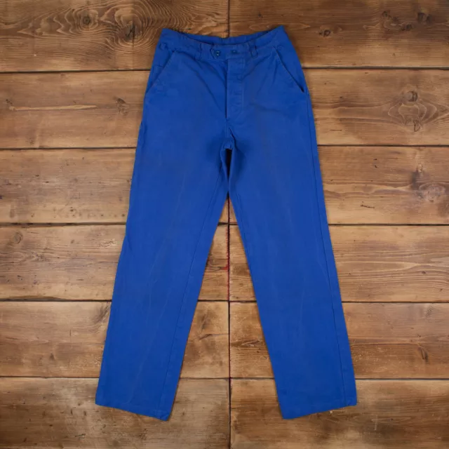 Pantaloni Vintage Molinel Abbigliamento da Lavoro Francese 29x33 Uomo Cotone Stratto