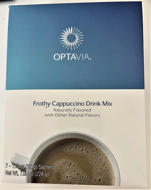 OPTAVIA Espumoso Capuchino Mezcla 7-Combustibles Expiración: 03/20/24 Nueva