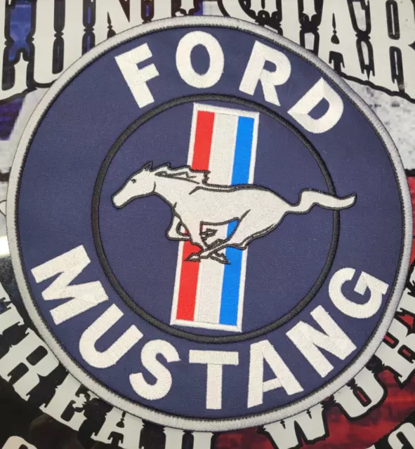 Parche Trasero Mustang Grande Bordado