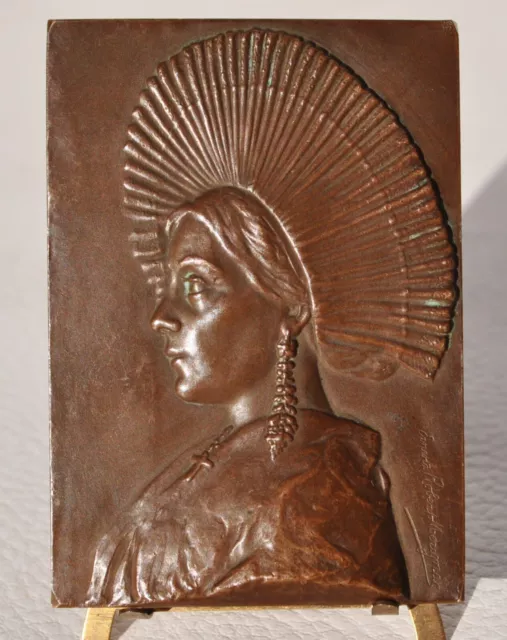 Médaille Bronze "La Boulonnaise" par Ernesta ROBERT-MERIGNAC - Début 1900'