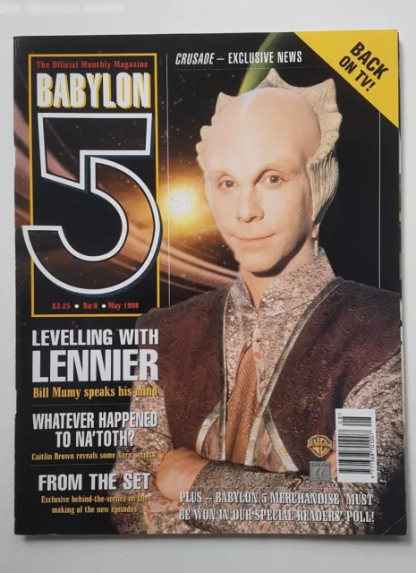 Babylon 5 - The Official Monthly Magazine No 8 May 1998 VGC