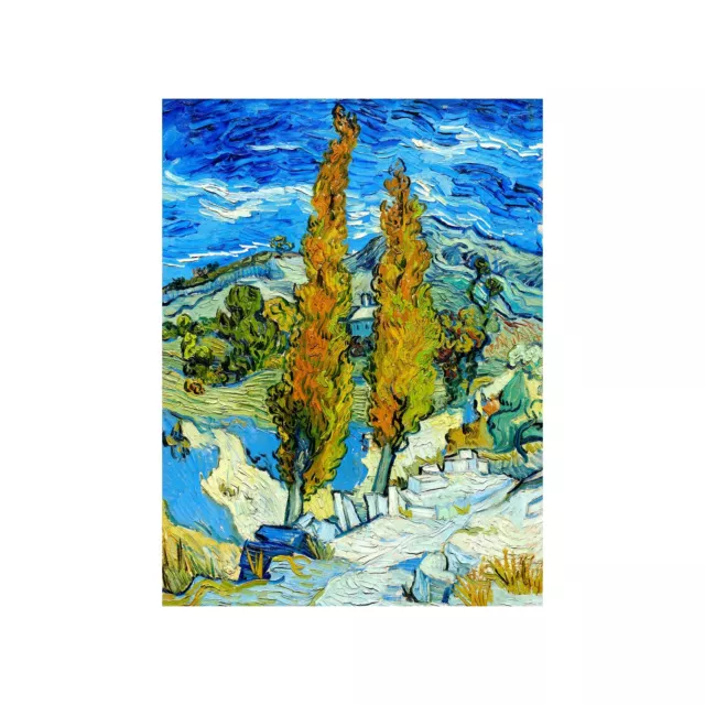 Vincent Van Gogh The Poplars at Saint-Rémy Vintage Print-FREE US SHIPPING
