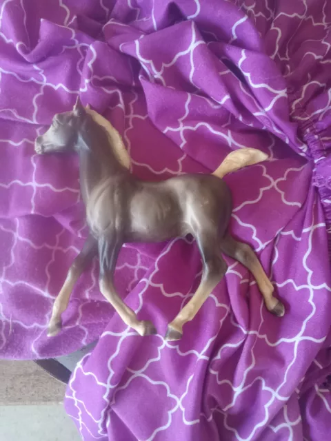 breyer horse running foal