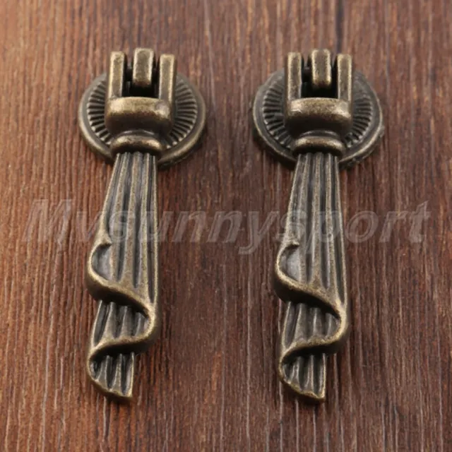 HQ Antique Furniture Drop Pull Handle Cupboard Drawer Cabinet Knobs Hardware