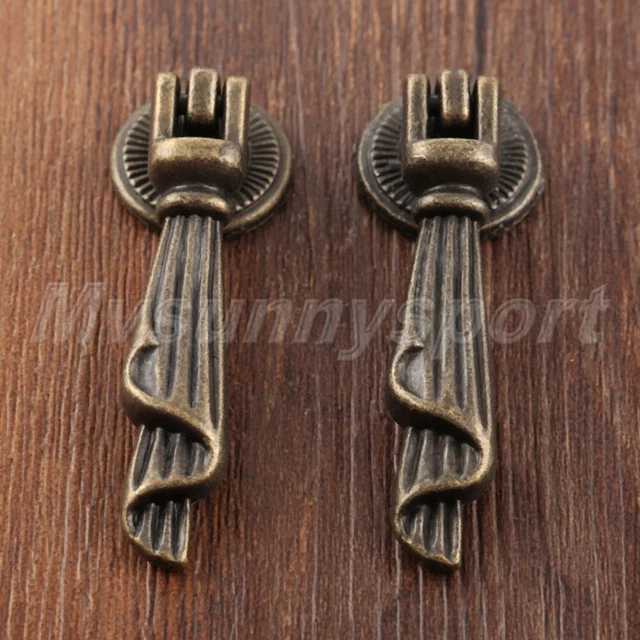 HQ Antique Furniture Drop Pull Handle Cupboard Drawer Cabinet Knobs Hardware