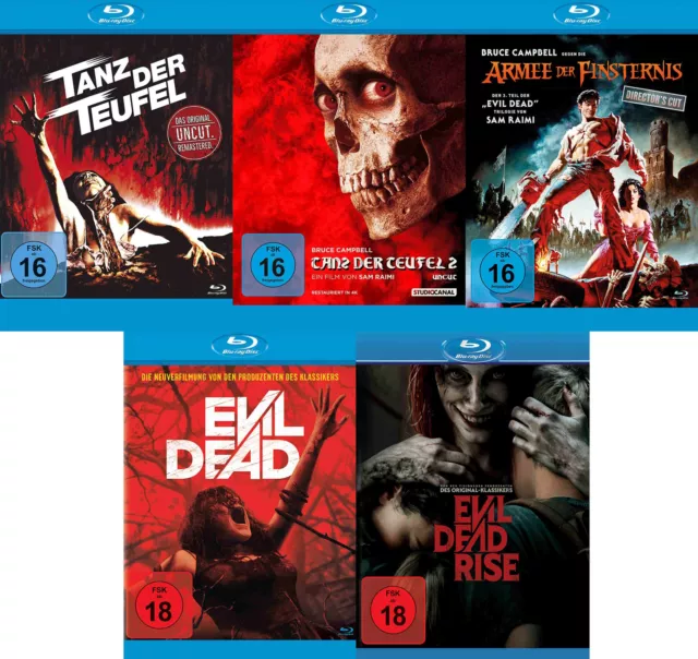 Tanz der Teufel 1 + 2 + Armee der Finsternis + Evil Dead + ..Rise # BLU-RAY