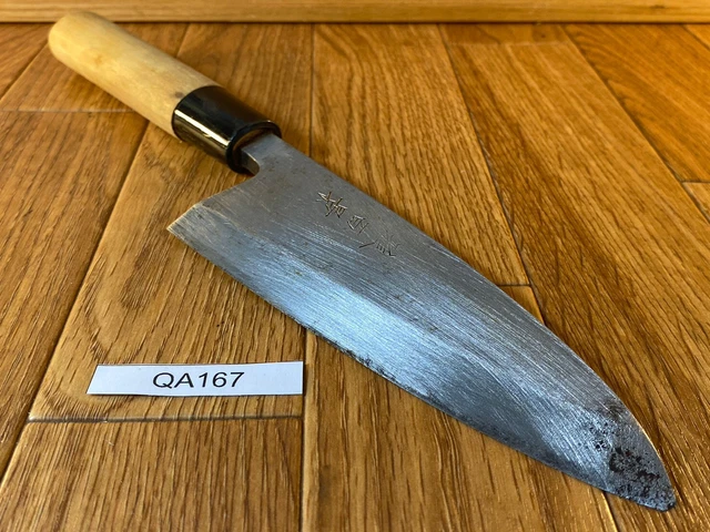 Giapponese Chef Cucina Coltello Deba Vintage Hocho Vecchio Da 150/288mm QA167