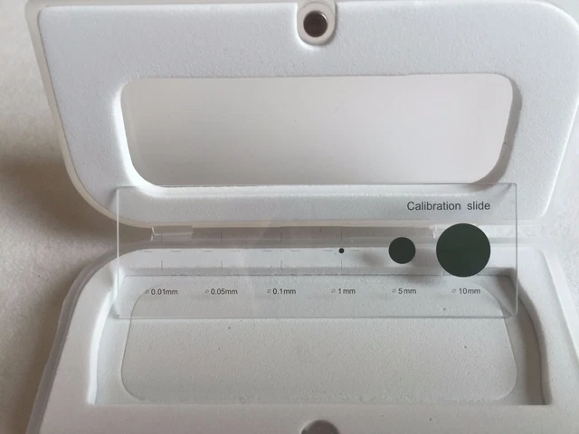 Dot 0.01MM 0.05MM 0.1MM 1MM 5mm 10mm Microscope Micrometer Calibration Stage