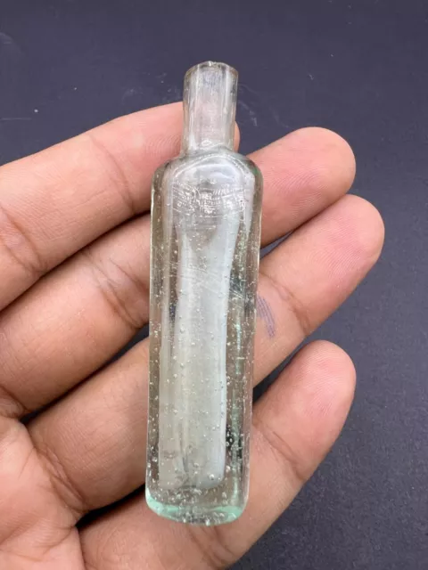 Genuine Ancient Early Roman Glass Chemist Making Passion Bottle In Good Conditio